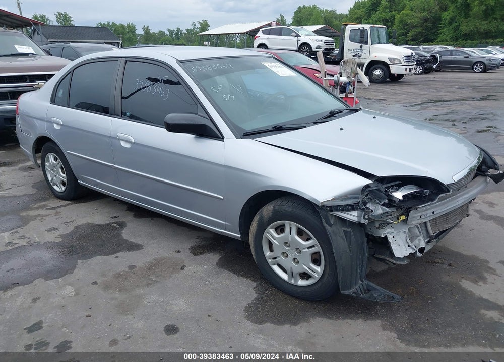 2002 HONDA CIVIC LX VIN: 2HGES16532H572771