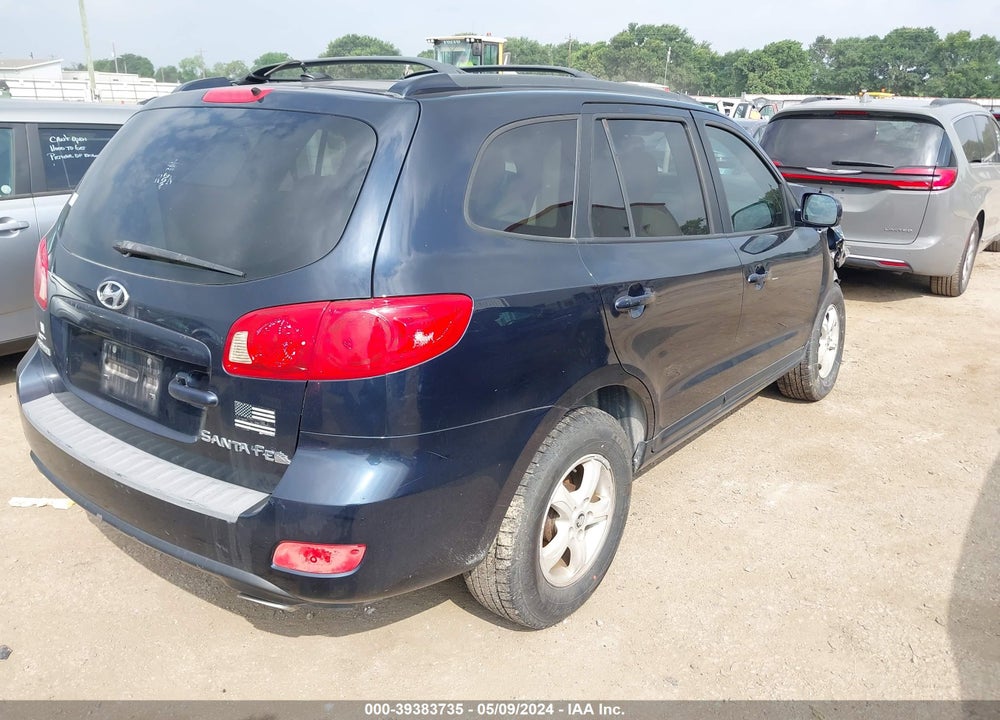 2007 HYUNDAI SANTA FE GLS VIN: 5NMSG13D57H064862