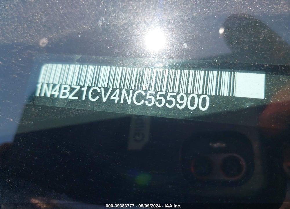 2022 NISSAN LEAF SV PLUS 62 KWH VIN: 1N4BZ1CV4NC555900