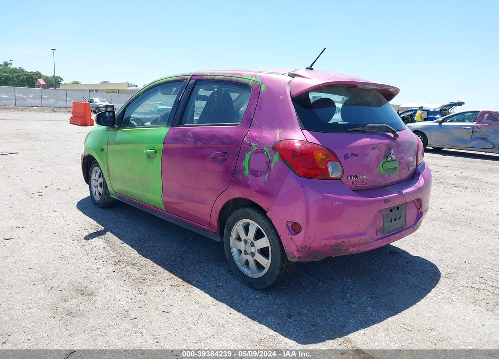 2015 MITSUBISHI MIRAGE ES VIN: ML32A4HJ8FH050006