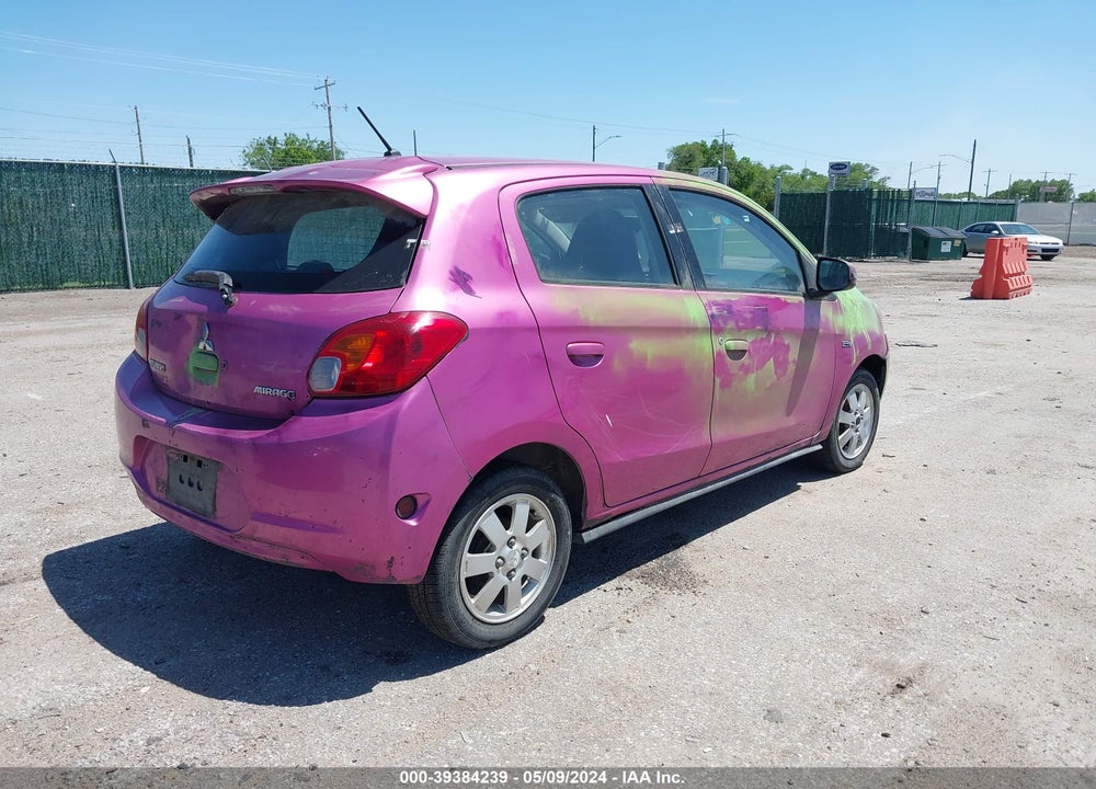 2015 MITSUBISHI MIRAGE ES VIN: ML32A4HJ8FH050006