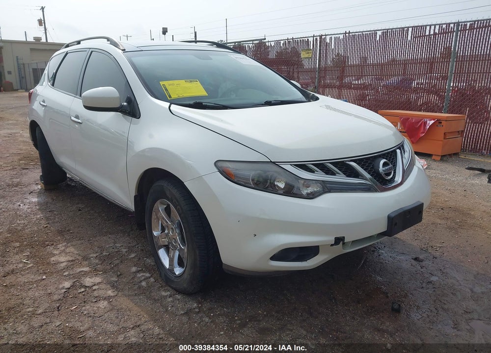 2013 NISSAN MURANO SL VIN: JN8AZ1MU3DW204411