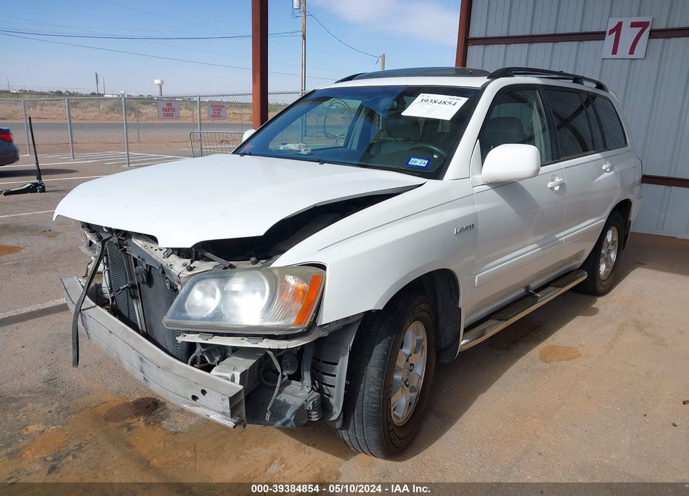 2001 TOYOTA HIGHLANDER V6 VIN: JTEGF21A710011736