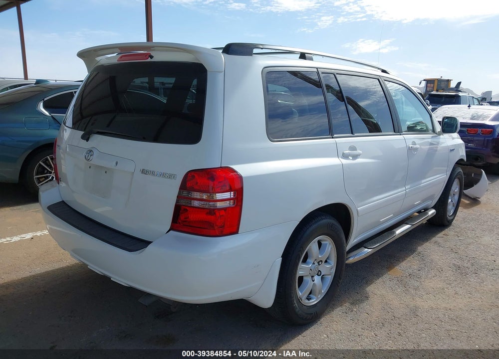 2001 TOYOTA HIGHLANDER V6 VIN: JTEGF21A710011736