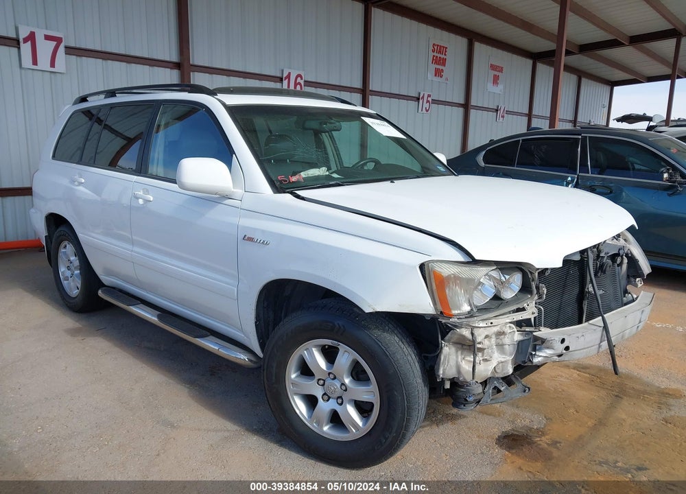 2001 TOYOTA HIGHLANDER V6 VIN: JTEGF21A710011736