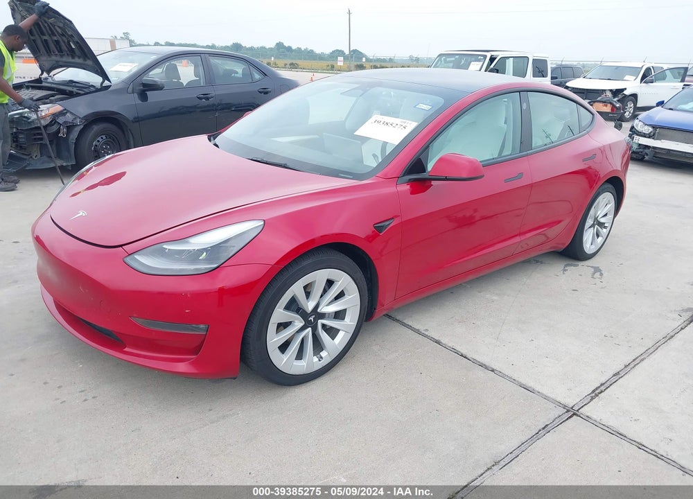 2022 TESLA MODEL 3 LONG RANGE DUAL MOTOR ALL-WHEEL DRIVE VIN: 5YJ3E1EB5NF171270