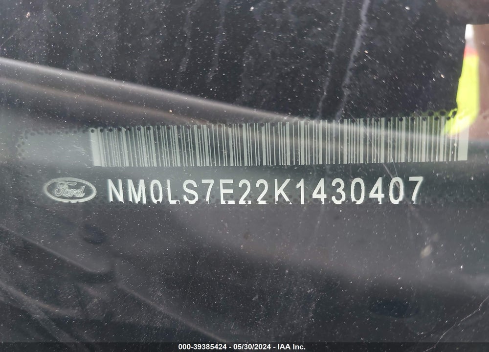 2019 FORD TRANSIT CONNECT XL VIN: NM0LS7E22K1430407