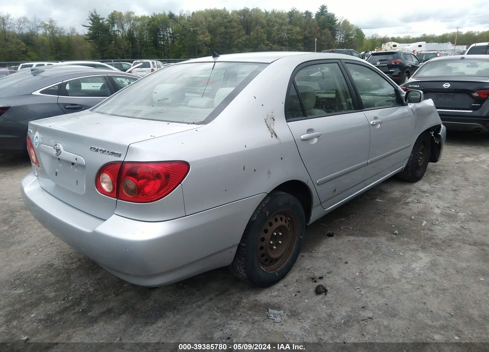 2008 TOYOTA COROLLA LE VIN: 2T1BR32EX8C908837