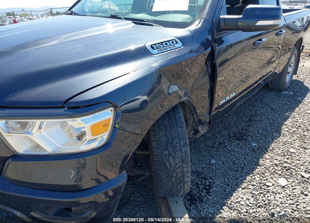 2019 RAM 1500 BIG HORN/LONE STAR QUAD CAB 4X4 6'4 BOX VIN: 1C6SRFBT8KN915393