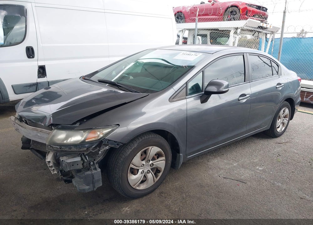 2013 HONDA CIVIC LX VIN: 19XFB2F58DE054033