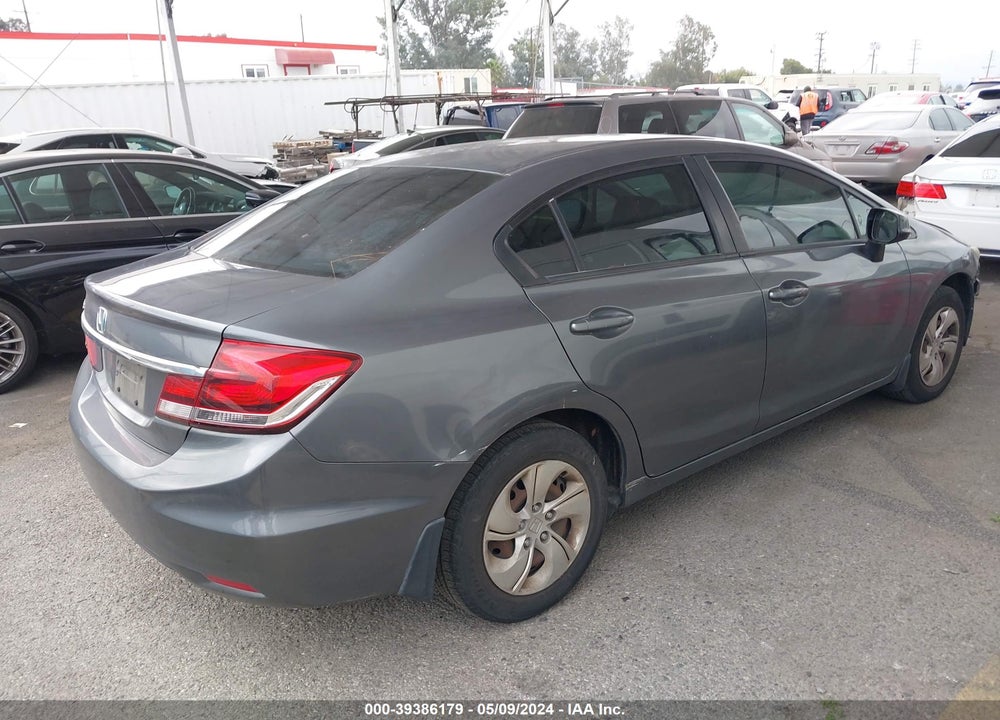 2013 HONDA CIVIC LX VIN: 19XFB2F58DE054033