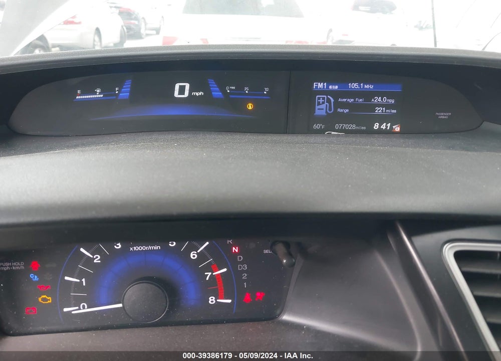 2013 HONDA CIVIC LX VIN: 19XFB2F58DE054033