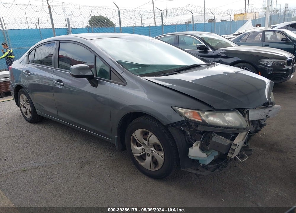 2013 HONDA CIVIC LX VIN: 19XFB2F58DE054033