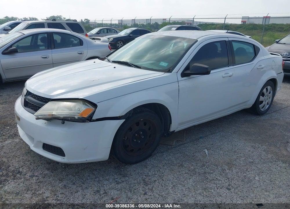 2012 DODGE AVENGER SE VIN: 1C3CDZAB7CN274538