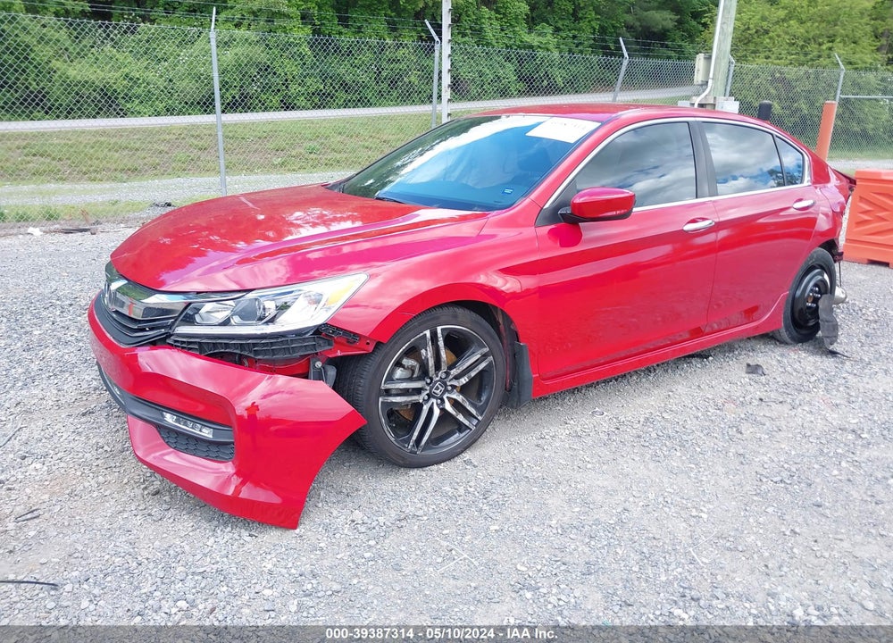 2016 HONDA ACCORD SPORT VIN: 1HGCR2F69GA099188