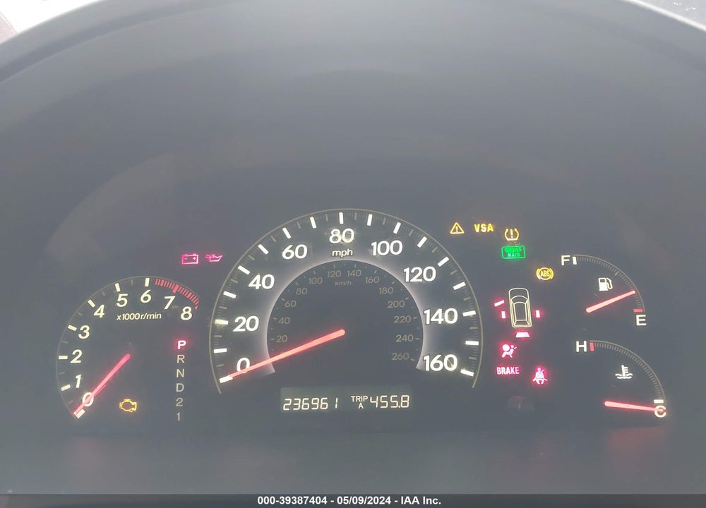 2008 HONDA ODYSSEY EX-L VIN: 5FNRL387X8B078719