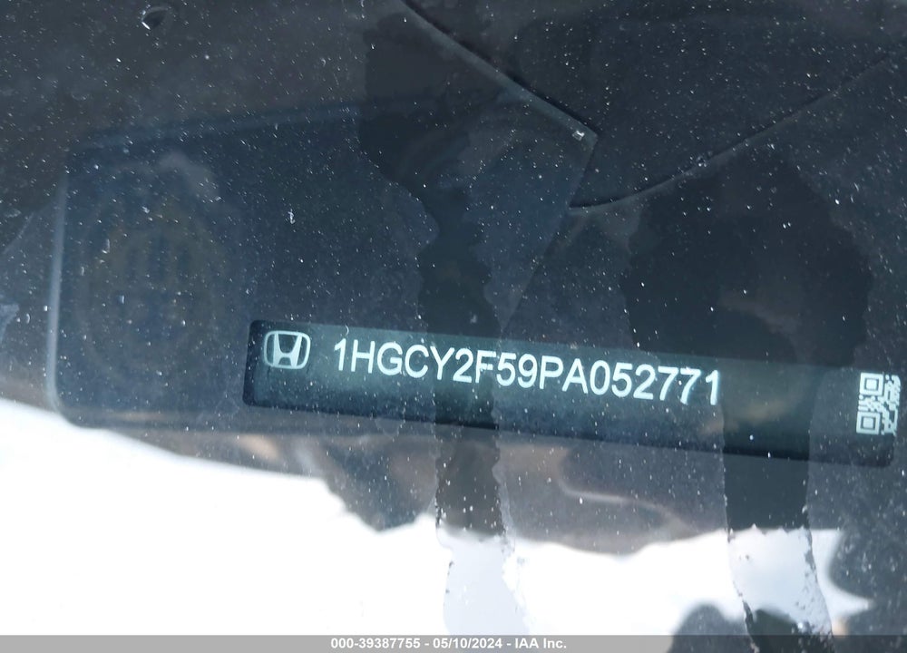 2023 HONDA ACCORD VIN: 1HGCY2F59PA052771