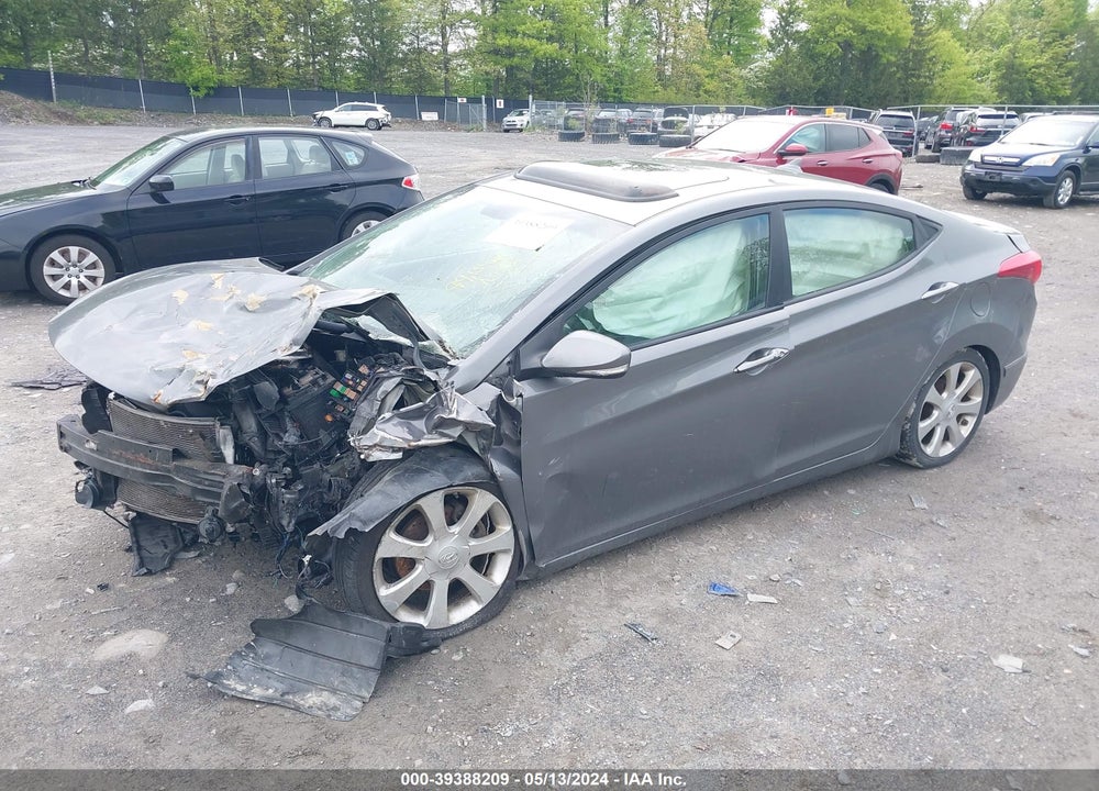 2012 HYUNDAI ELANTRA LIMITED VIN: 5NPDH4AE8CH128361