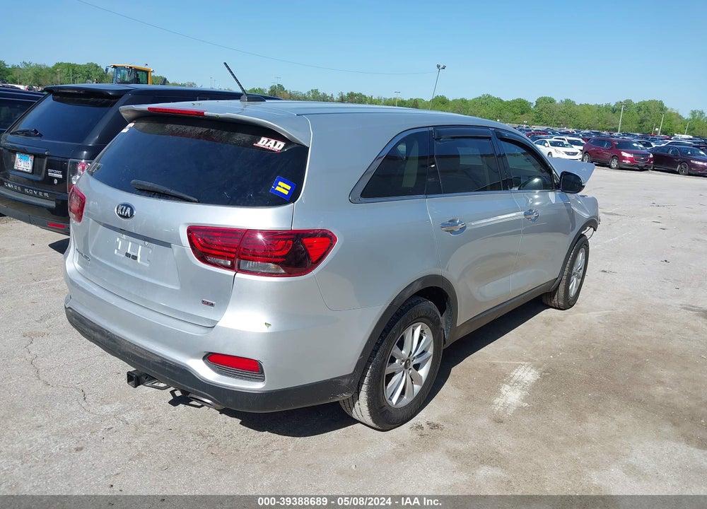 2019 KIA SORENTO 2.4L L VIN: 5XYPG4A3XKG586035
