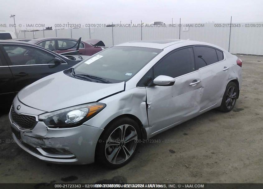 2016 KIA FORTE EX VIN: KNAFZ4A89G5448226