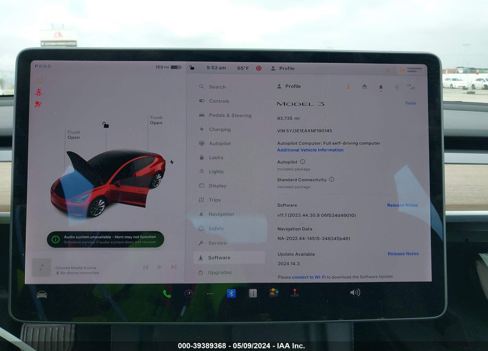 2022 TESLA MODEL 3 REAR-WHEEL DRIVE VIN: 5YJ3E1EAXNF190145