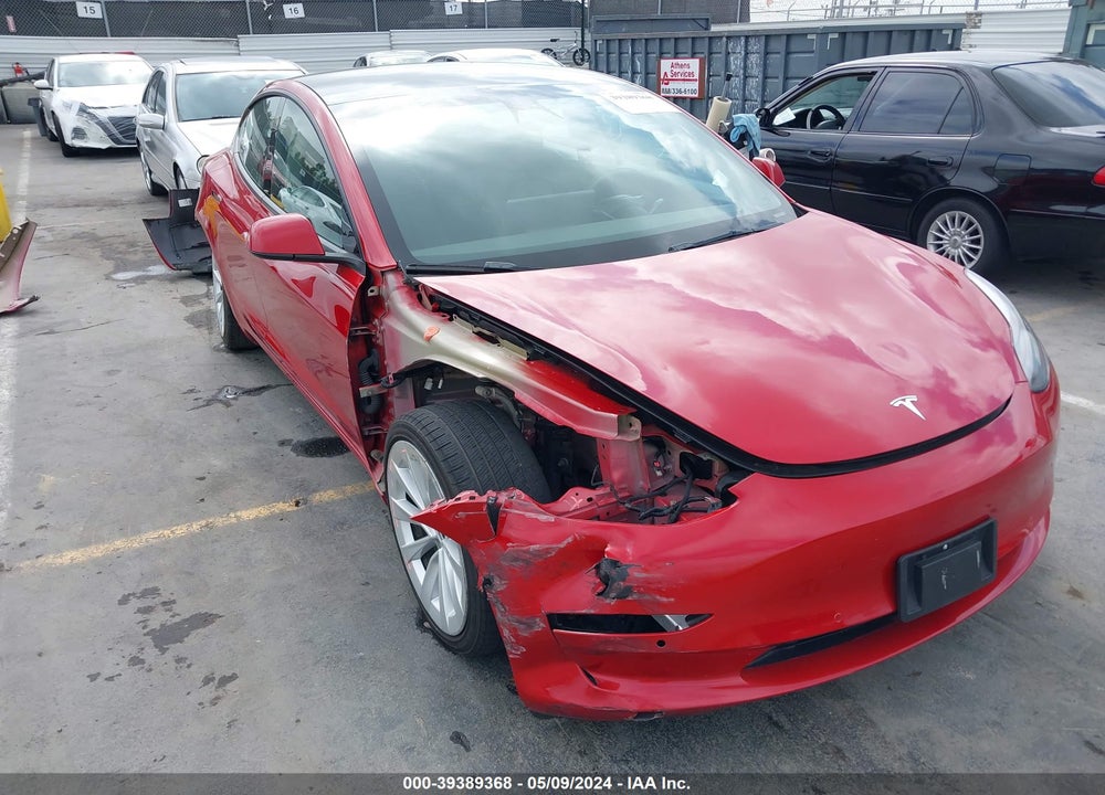 2022 TESLA MODEL 3 REAR-WHEEL DRIVE VIN: 5YJ3E1EAXNF190145