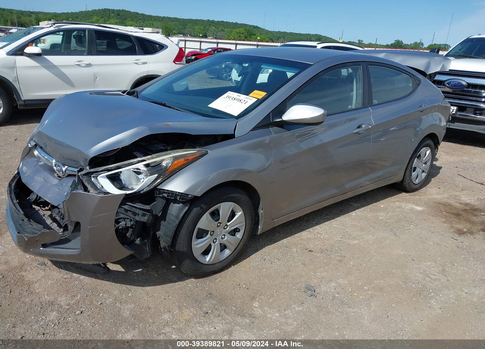 2016 HYUNDAI ELANTRA SE VIN: KMHDH4AE9GU489945