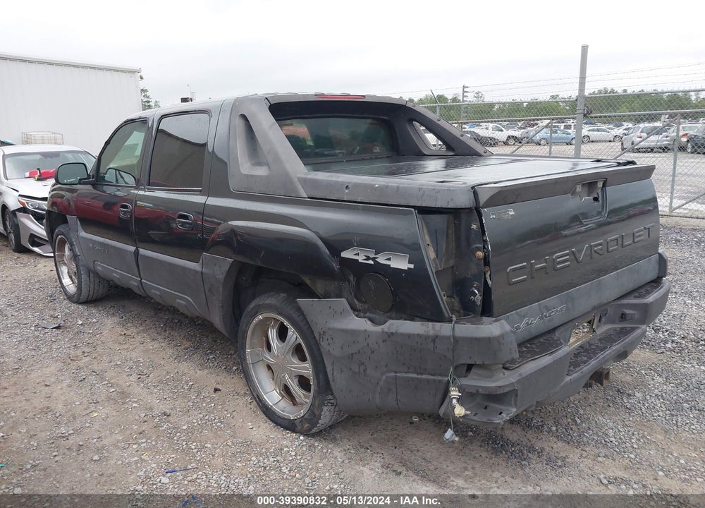 2004 CHEVROLET AVALANCHE 1500 VIN: 3GNEK12T14G138751