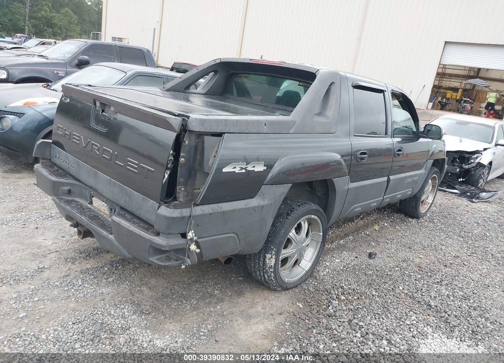 2004 CHEVROLET AVALANCHE 1500 VIN: 3GNEK12T14G138751