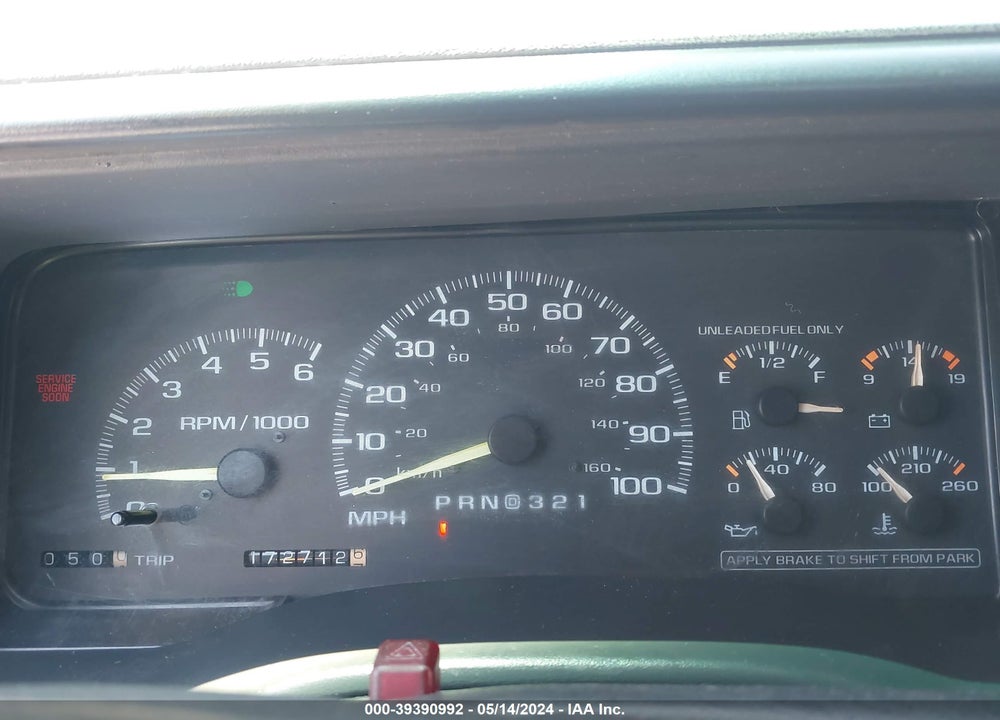 1996 GMC SIERRA K1500 VIN: 1GTEK14R3TZ538805