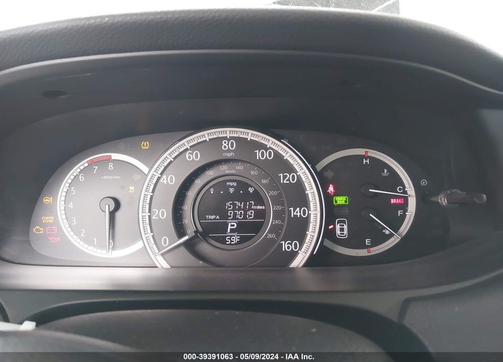 2013 HONDA ACCORD EX-L VIN: 1HGCR2F80DA164474