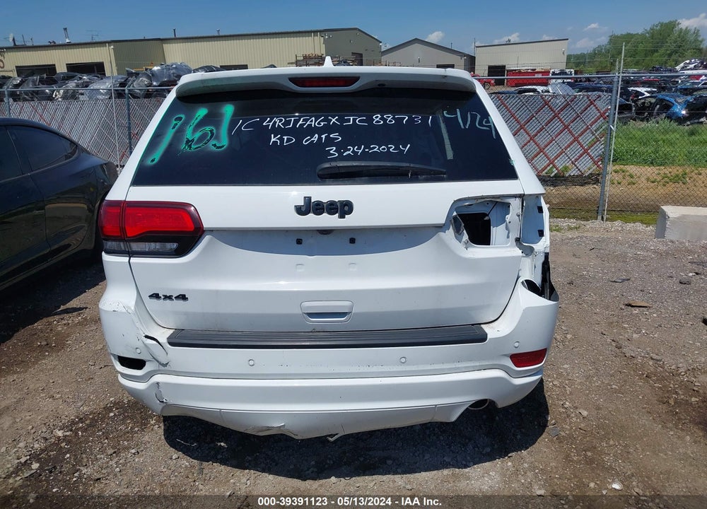 2018 CHEROKEE JEEP GRAND  ALTITUDE 4X4 VIN: 1C4RJFAGXJC388731