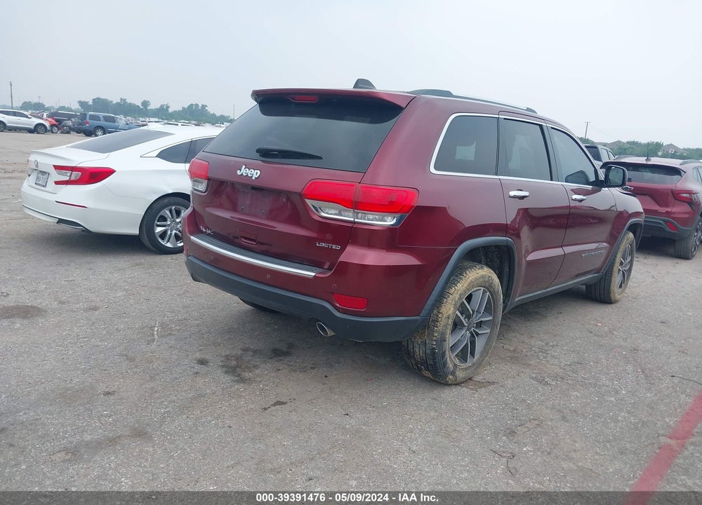 2019 JEEP GRAND CHEROKEE LIMITED 4X2 VIN: 1C4RJEBG4KC643478