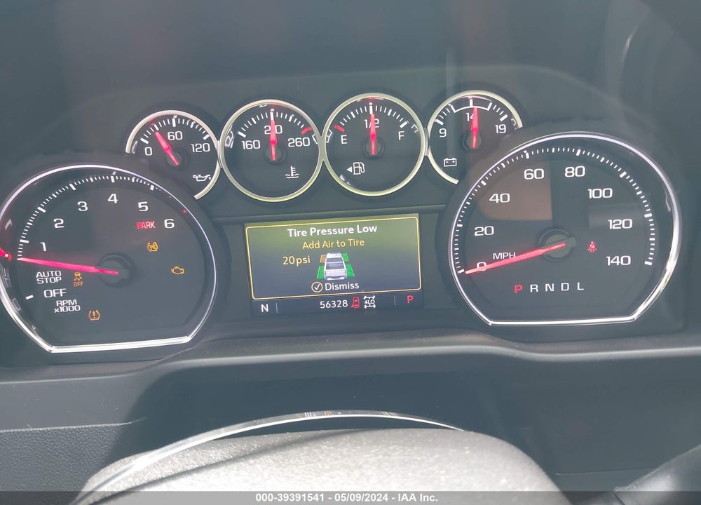 2020 CHEVROLET SILVERADO 1500 4WD SHORT BED RST VIN: 3GCUYEEDXLG209622