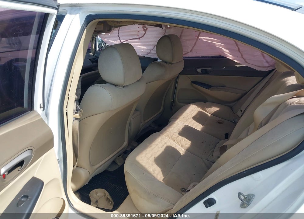 2008 HONDA CIVIC LX VIN: 2HGFA165X8H309483