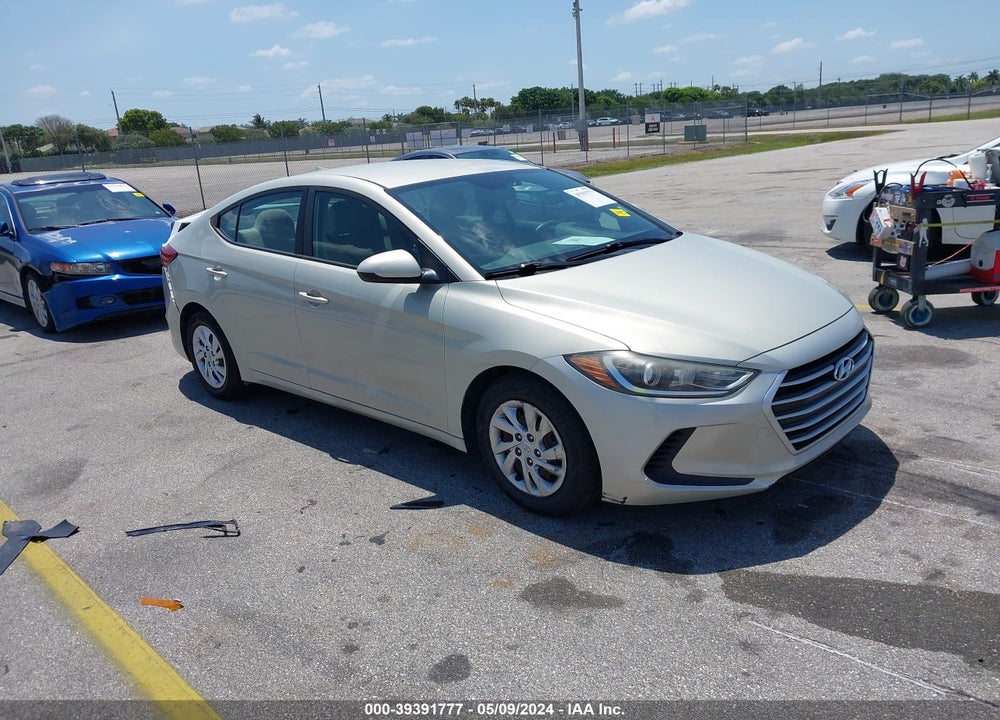 2017 HYUNDAI ELANTRA SE VIN: KMHD74LF0HU119395