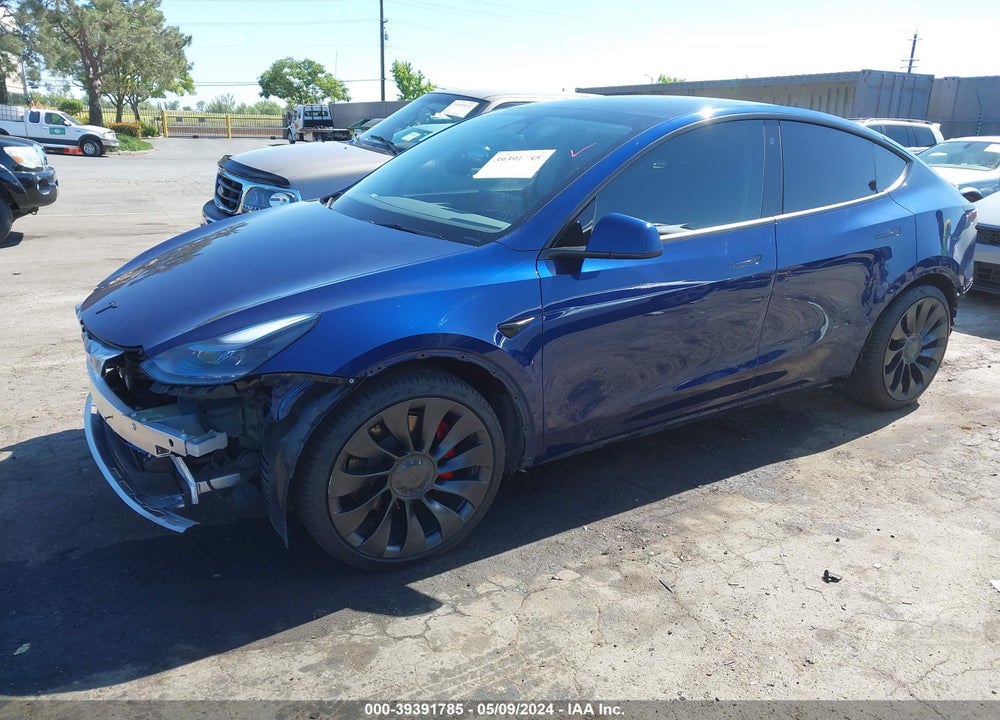 2022 TESLA MODEL Y PERFORMANCE DUAL MOTOR ALL-WHEEL DRIVE VIN: 7SAYGDEF8NF573114