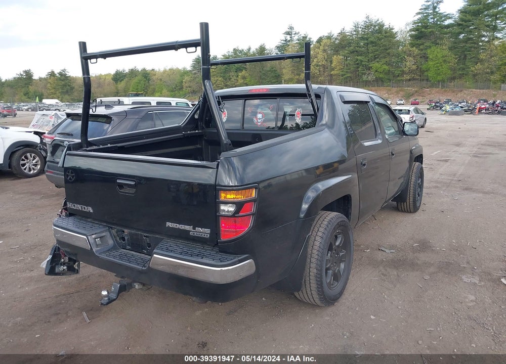 2007 HONDA RIDGELINE RTS VIN: 2HJYK16437H507554