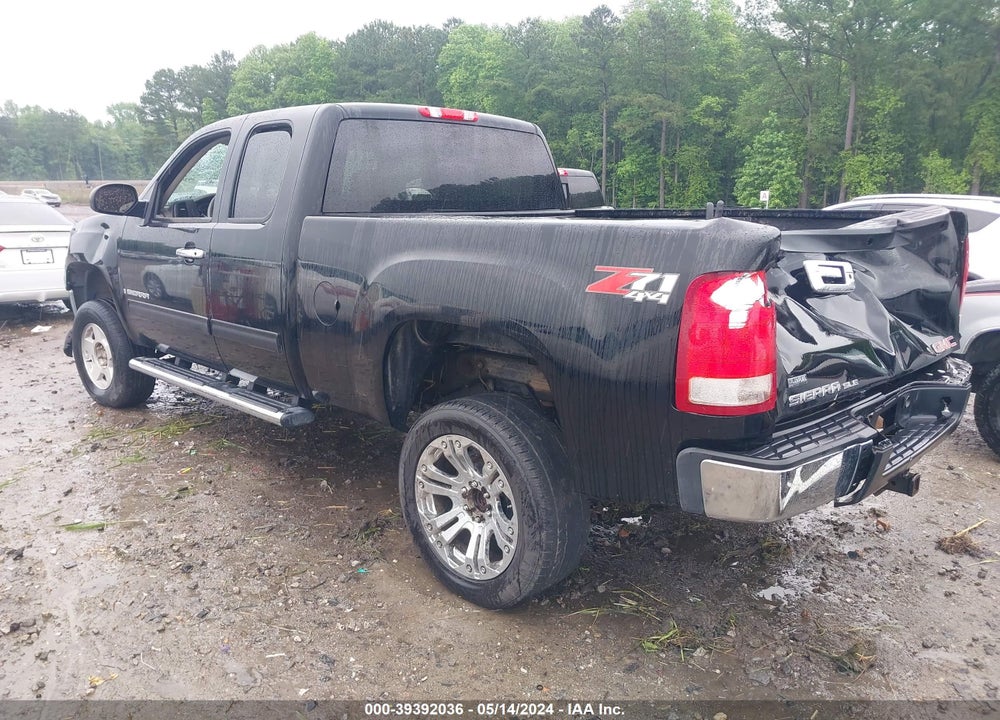 2007 GMC SIERRA 1500 SLE2 VIN: 1GTEK19087Z600392
