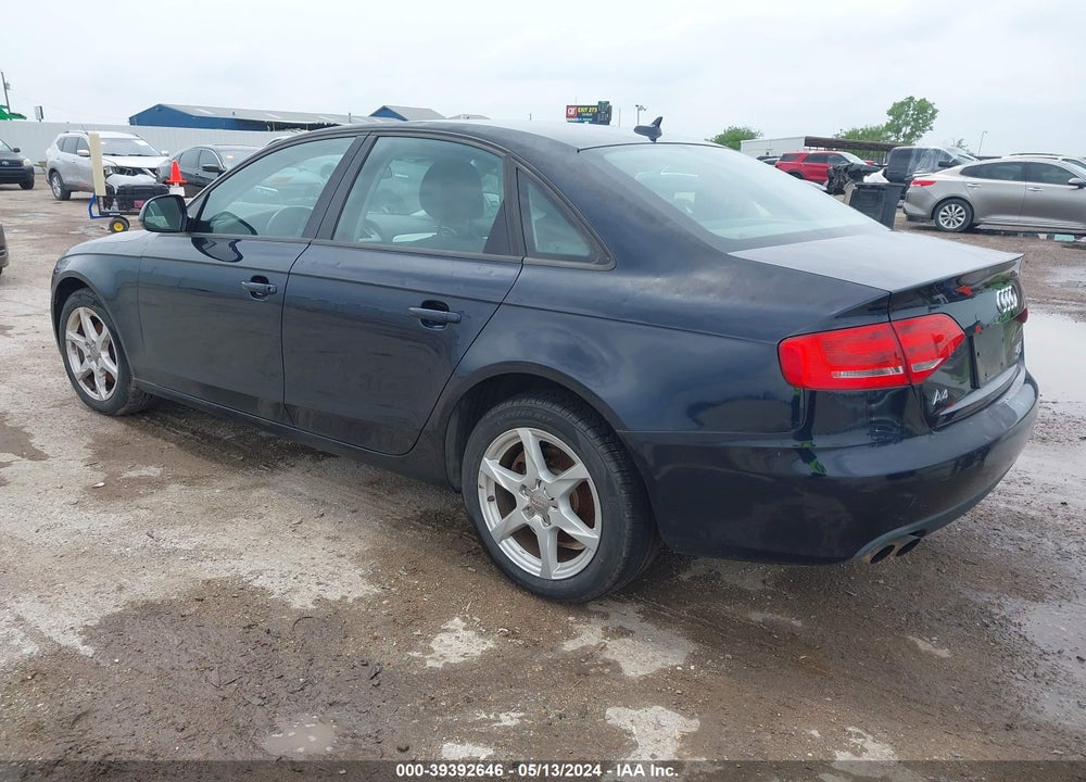 2009 AUDI A4 2.0T PREMIUM VIN: WAULF78K79N025906