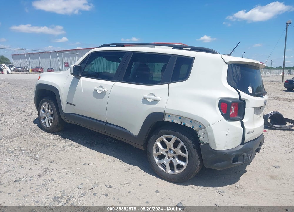 2015 JEEP RENEGADE LATITUDE VIN: ZACCJBBT0FPB72307