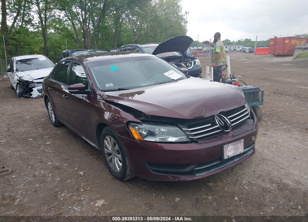2013 VOLKSWAGEN PASSAT 2.5L S VIN: 1VWAP7A30DC131464