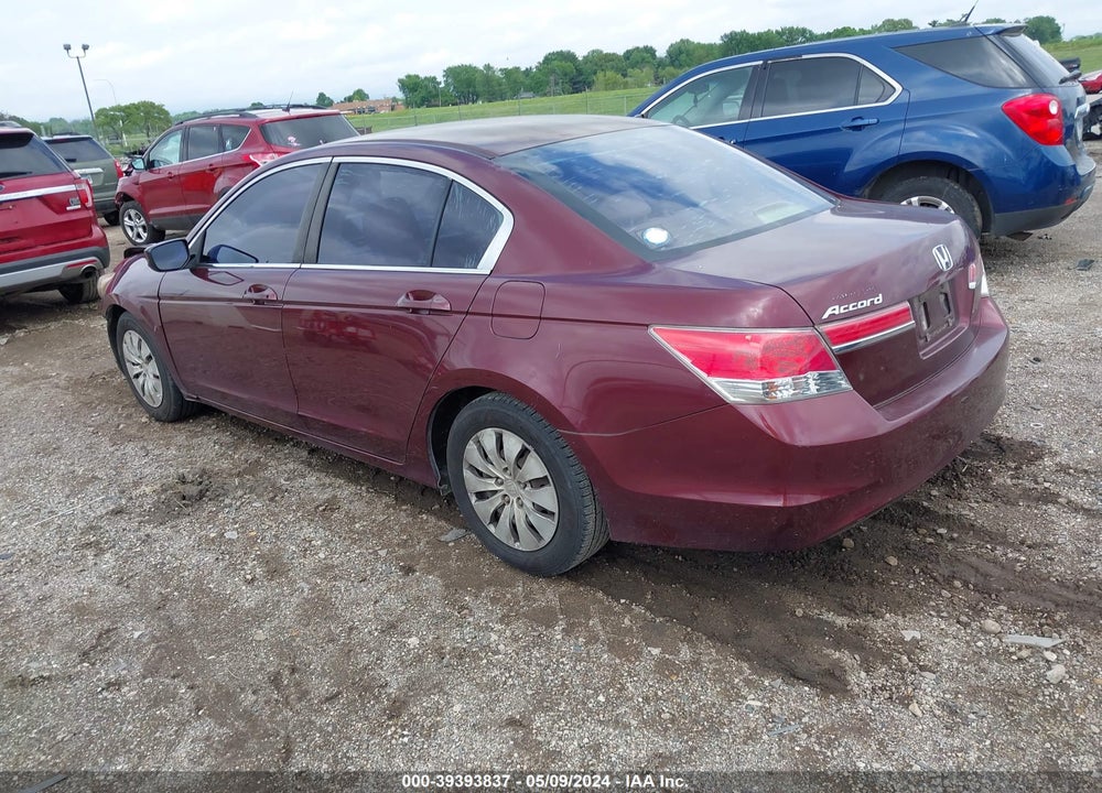 2012 HONDA ACCORD 2.4 LX VIN: 1HGCP2F31CA046619