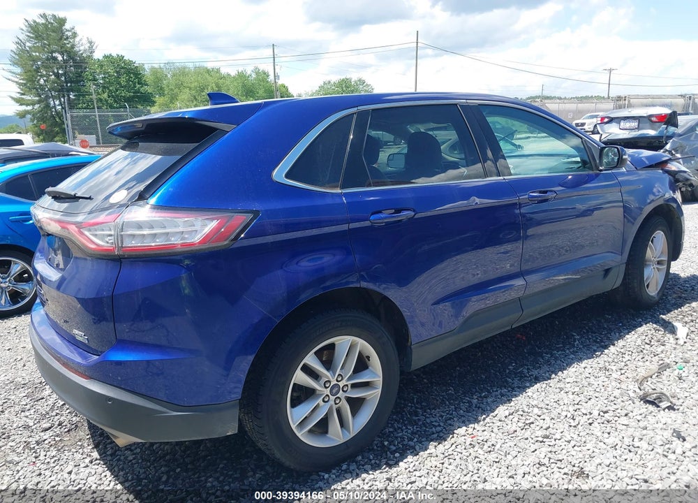 2015 FORD EDGE SEL VIN: 2FMTK4J9XFBB88654