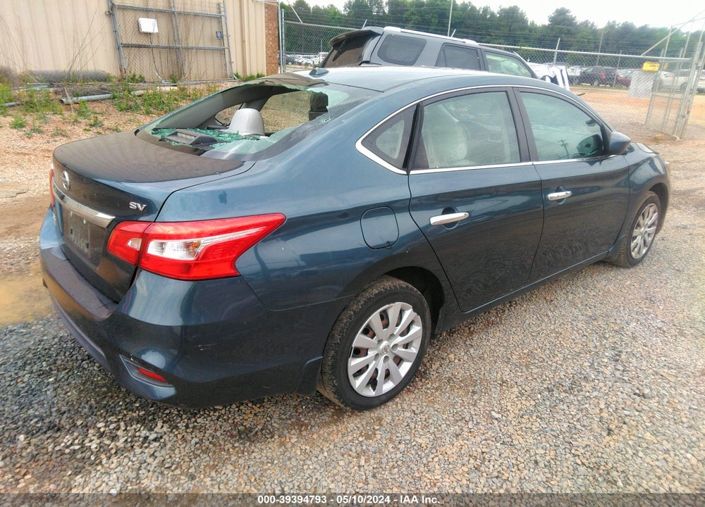 2017 NISSAN SENTRA SV VIN: 3N1AB7AP9HY356356