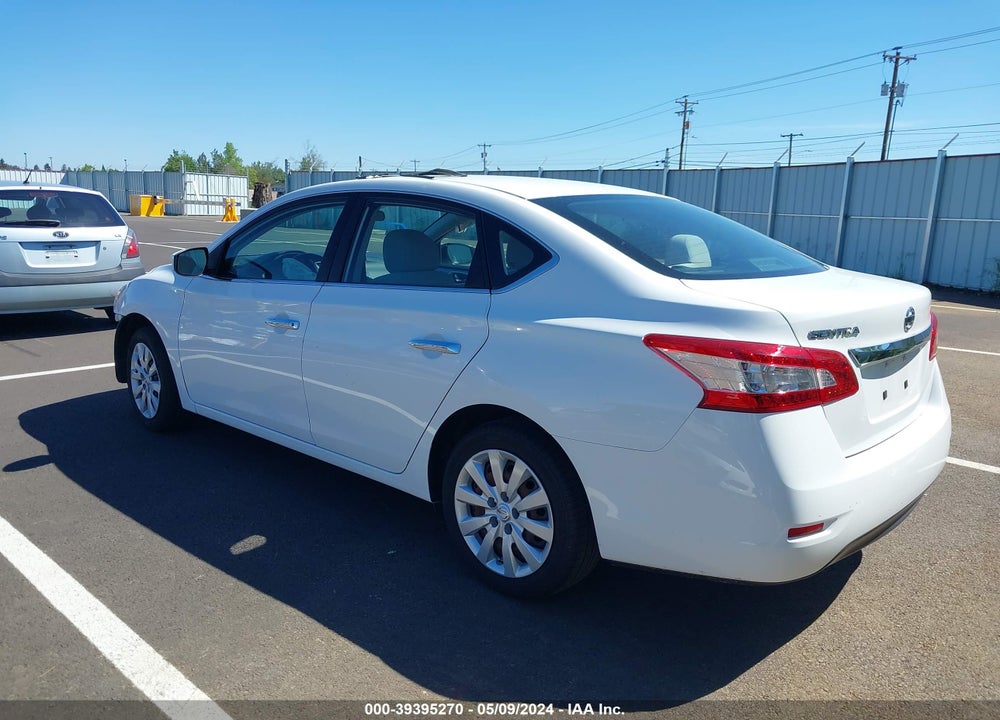 2015 NISSAN SENTRA S VIN: 3N1AB7AP5FY368288