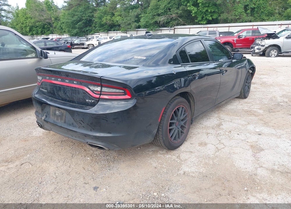 2016 DODGE CHARGER SXT VIN: 2C3CDXHG4GH339401