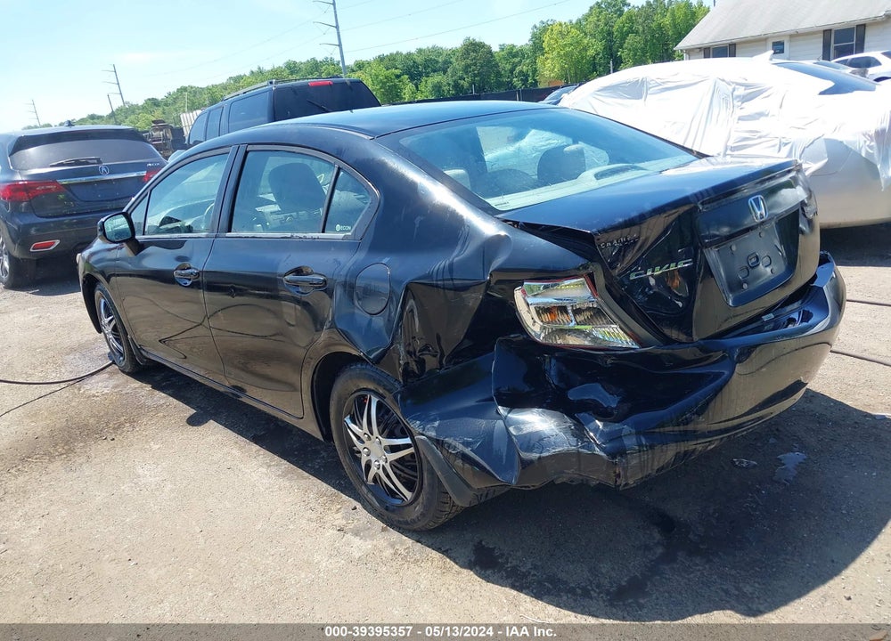 2012 HONDA CIVIC LX VIN: 19XFB2F50CE311927