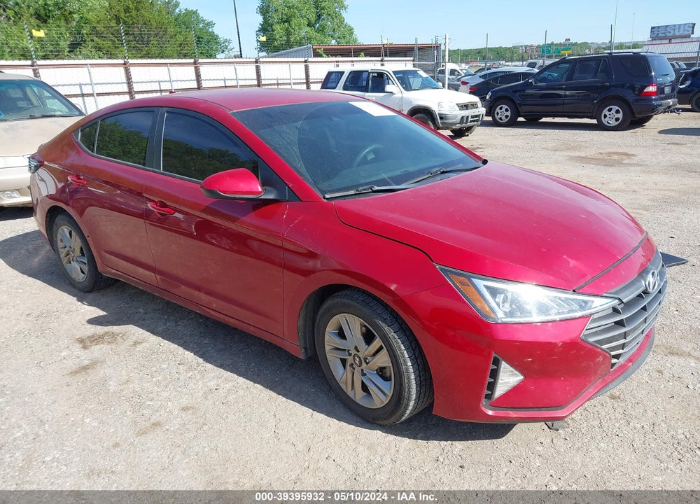 2019 HYUNDAI ELANTRA SEL VIN: 5NPD84LF8KH408544
