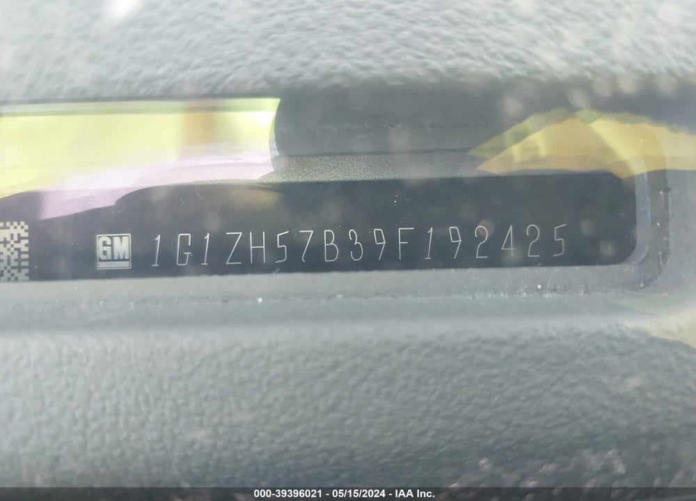 2009 CHEVROLET MALIBU LT VIN: 1G1ZH57B39F192425